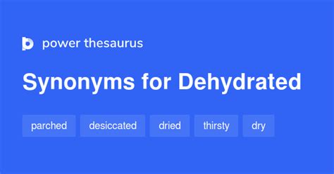 To extract water from. . Dehydrate thesaurus
